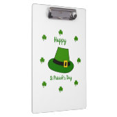 Minimalistisch Cute Happy St Patrick's Day Klembord (Rechts)