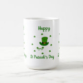 Minimalistisch Cute Happy St Patrick's Day Koffiemok (Center)