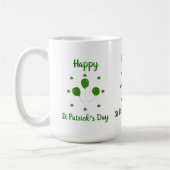 Minimalistisch Cute Happy St Patrick's Day Koffiemok (Links)