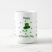 Minimalistisch Cute Happy St Patrick's Day Koffiemok (Center)