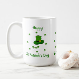Minimalistisch Cute Happy St Patrick's Day Koffiemok