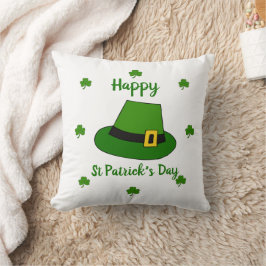 Minimalistisch Cute Happy St Patrick's Day Kussen