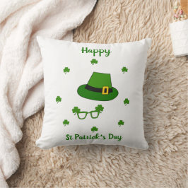 Minimalistisch Cute Happy St Patrick's Day Kussen