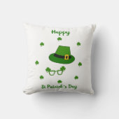 Minimalistisch Cute Happy St Patrick's Day Kussen (Voorkant)