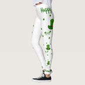 Minimalistisch Cute Happy St Patrick's Day Leggings (Links)