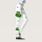 Minimalistisch Cute Happy St Patrick's Day Leggings (Rechts)