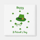 Minimalistisch Cute Happy St Patrick's Day Magneet (Voorkant)