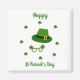 Minimalistisch Cute Happy St Patrick's Day Magneet