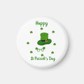 Minimalistisch Cute Happy St Patrick's Day Magneet (Voorkant)