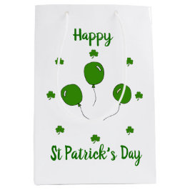 Minimalistisch Cute Happy St Patrick's Day Medium Cadeauzakje