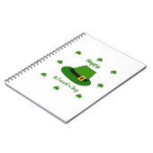 Minimalistisch Cute Happy St Patrick's Day Notitieboek (Linkerzijde)