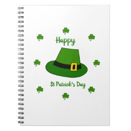 Minimalistisch Cute Happy St Patrick's Day Notitieboek