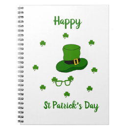 Minimalistisch Cute Happy St Patrick's Day Notitieboek