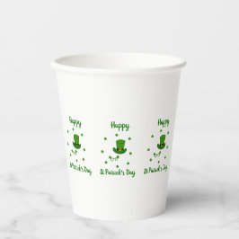Minimalistisch Cute Happy St Patrick's Day Papieren Bekers