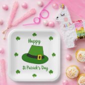 Minimalistisch Cute Happy St Patrick's Day Papieren Bordje (Feest)