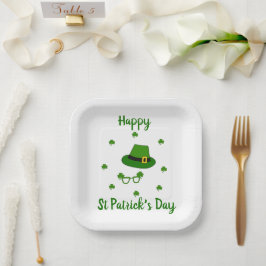 Minimalistisch Cute Happy St Patrick's Day Papieren Bordje