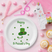 Minimalistisch Cute Happy St Patrick's Day Papieren Bordje (Feest)