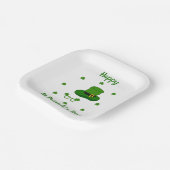 Minimalistisch Cute Happy St Patrick's Day Papieren Bordje (Gebogen)