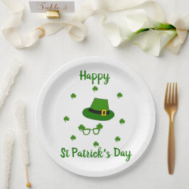 Minimalistisch Cute Happy St Patrick's Day Papieren Bordje