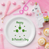 Minimalistisch Cute Happy St Patrick's Day Papieren Bordje (Feest)