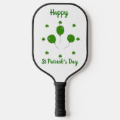 Minimalistisch Cute Happy St Patrick's Day Pickleball Paddle (Voorkant)