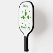 Minimalistisch Cute Happy St Patrick's Day Pickleball Paddle (Links)