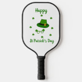 Minimalistisch Cute Happy St Patrick's Day Pickleball Paddle (Voorkant)