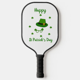 Minimalistisch Cute Happy St Patrick's Day Pickleball Paddle