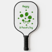 Minimalistisch Cute Happy St Patrick's Day Pickleball Paddle (Voorkant)