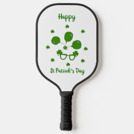 Minimalistisch Cute Happy St Patrick's Day Pickleball Paddle