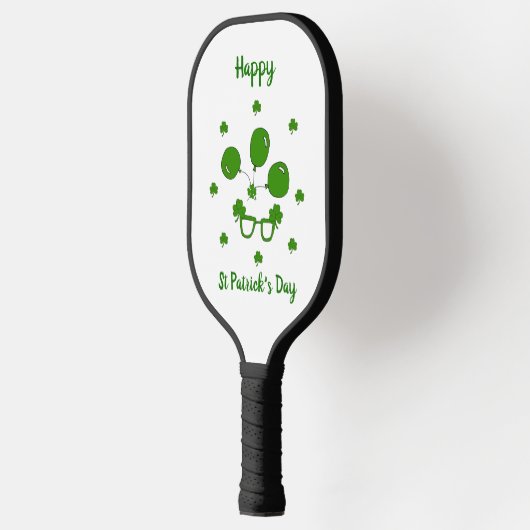 Minimalistisch Cute Happy St Patrick's Day Pickleball Paddle (Links)