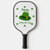 Minimalistisch Cute Happy St Patrick's Day Pickleball Paddle (Achterkant)