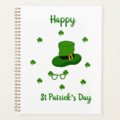 Minimalistisch Cute Happy St Patrick's Day Planner (Voorkant)