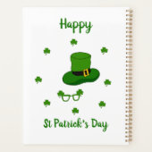 Minimalistisch Cute Happy St Patrick's Day Planner (Achterkant)