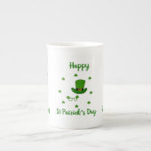 Minimalistisch Cute Happy St Patrick's Day Porselein Kop (Voorkant)