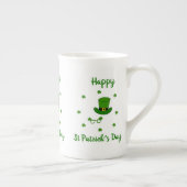 Minimalistisch Cute Happy St Patrick's Day Porselein Kop (Rechts)