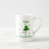 Minimalistisch Cute Happy St Patrick's Day Porselein Kop (Rechts)