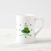 Minimalistisch Cute Happy St Patrick's Day Porselein Kop (Rechts)