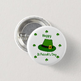 Minimalistisch Cute Happy St Patrick's Day Ronde Button 3,2 Cm