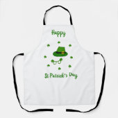 Minimalistisch Cute Happy St Patrick's Day Schort (Voorkant)