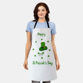 Minimalistisch Cute Happy St Patrick's Day Schort (Gedragen)