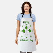 Minimalistisch Cute Happy St Patrick's Day Schort (Gedragen)
