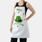 Minimalistisch Cute Happy St Patrick's Day Schort (Insitu)
