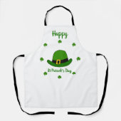 Minimalistisch Cute Happy St Patrick's Day Schort (Voorkant)