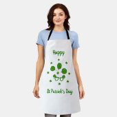 Minimalistisch Cute Happy St Patrick's Day Schort (Gedragen)