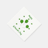 Minimalistisch Cute Happy St Patrick's Day Servet (Hoek)
