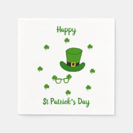 Minimalistisch Cute Happy St Patrick's Day Servet