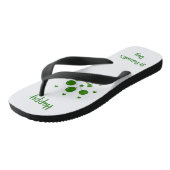 Minimalistisch Cute Happy St Patrick's Day Teenslippers (Schuin)