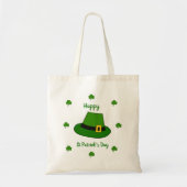 Minimalistisch Cute Happy St Patrick's Day Tote Bag (Voorkant)