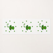 Minimalistisch Cute Happy St Patrick's Day Yogamat (Achterkant (horizontaal))